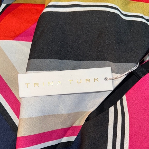 Trina Turk Multicolor Chevron Midi Dress - Picture 4 of 6